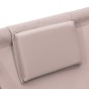 Klappbare Liegestuhl Rebecca Mobili Sarson 93x58x92 Polyester Aluminium Beige Dunkelgrau