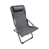 Silla Reclinable Plegable Rebecca Mobili Ukpa 88x63x83 Poliéster Acero Gris Oscuro