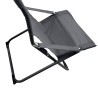 Silla Reclinable Plegable Rebecca Mobili Ukpa 88x63x83 Poliéster Acero Gris Oscuro