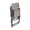 Leżak Zero Gravity Rebecca Mobili Wollemi 113x66x104 Poliester Stal Beżowy Ciemnoszary