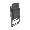 Leżak Zero Gravity Rebecca Mobili Cherymoya 113x66x104 Poliester Stal Ciemnoszary