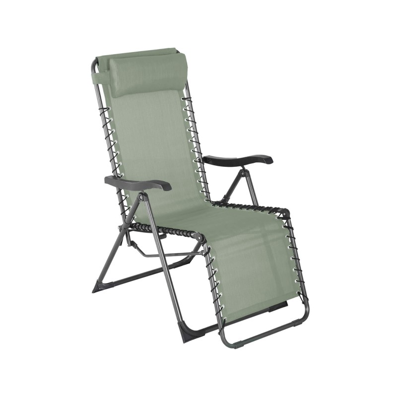 Liegestuhl Zero Gravity Rebecca Mobili Jais 113x66x104 Polyester Stahl Grün Dunkelgrau Liegestuhl Zero Gravity Rebecca Mobili Jais 113x66x104 Polyester Stahl Grün Dunkelgrau