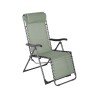 Chaise Longue Gravité Zéro Rebecca Mobili Jais 113x66x104 Polyester Acier Vert Gris Foncé