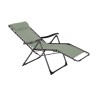 Zero Gravity Deck Chair Rebecca Mobili Jais 113x66x104 Polyester Steel Green Dark Grey