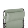 Liegestuhl Zero Gravity Rebecca Mobili Jais 113x66x104 Polyester Stahl Grün Dunkelgrau