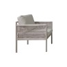 Gartenlounge Rebecca Mobili Makopa 68x135x67 Aluminium PE Hellgrau Braun Modern SET 4 stk