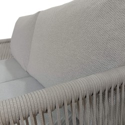 Tuinlounge Rebecca Mobili Makopa 68x135x67 Aluminium PE Lichtgrijs Bruin Modern SET 4 stk
