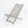 Deck Chair Rebecca Mobili Azan 79x48x90 Steel Polyrattan Gray SET 2 pcs
