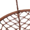 Hanging Chair Rebecca Mobili Hesperis 150x130x70 Polycotton Steel Brown Boho