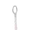 Poltrona Suspensa Rebecca Mobili Kadyos 120x80x60 Polialgodão Aço Branco Creme Boho