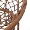 Hangstoel Rebecca Mobili Astelia 120x80x60 Polykatoen Staal Bruin Boho