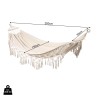 Rede de Jardim Rebecca Mobili Daylily 200x150 Polialgodão Lona Bege Boho