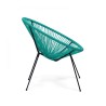 Tuinstoel Rebecca Mobili Trillium 80x70x76 Staal PE Turquoise Zwart Vintage