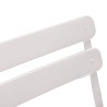 Table Ronde avec Chaises Rebecca Mobili Berenj 71x60x60 Acier Blanc Moderne SET 3 pcs