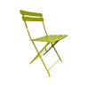 Rebecca Mobili Ensemble Table et 2 Chaises de Jardin en Acier Vert Peu Encombrant