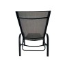 Ligstoel Rebecca Mobili Oriri 95x195x69 Staal Polyester Donkergrijs Zwart Modern