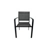 Conjunto de Exterior Rebecca Mobili Snobar 74x150x80 Acero Poliéster Gris oscuro Negro Moderno CONJUNTO 5 pz