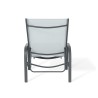 Liegestuhl Rebecca Mobili Darkin 95x195x69 Stahl Polyester Hellgrau Anthrazit Modern