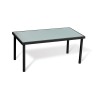 Salon de Jardin Rebecca Mobili Rawal 75x110x58 Acier Polyester Gris Clair Anthracite Moderne ENSEMBLE 4 pcs