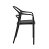 Chair Rebecca Mobili Baloot 81x57x51,5 Polypropylene Black Modern