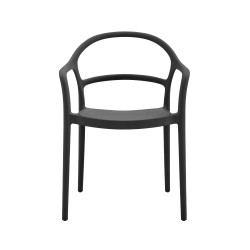 Chair Rebecca Mobili Baloot 81x57x51,5 Polypropylene Black Modern