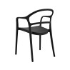 Chair Rebecca Mobili Baloot 81x57x51,5 Polypropylene Black Modern