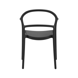 Chair Rebecca Mobili Baloot 81x57x51,5 Polypropylene Black Modern