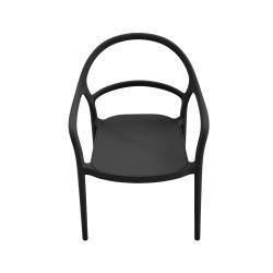 Chair Rebecca Mobili Baloot 81x57x51,5 Polypropylene Black Modern