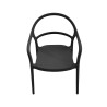 Chair Rebecca Mobili Baloot 81x57x51,5 Polypropylene Black Modern