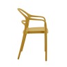 Chair Rebecca Mobili Nopal 81x57x51,5 Polypropylene Mustard Yellow Modern