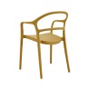 Chair Rebecca Mobili Nopal 81x57x51,5 Polypropylene Mustard Yellow Modern