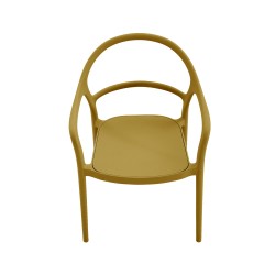 Chair Rebecca Mobili Nopal 81x57x51,5 Polypropylene Mustard Yellow Modern