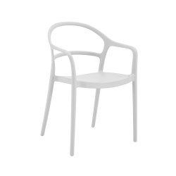 Chair Rebecca Mobili Kersie 81x57x51,5 Polypropylene White Modern