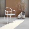 Silla Rebecca Mobili Kersie 81x57x51,5 Polipropileno Blanco Moderno