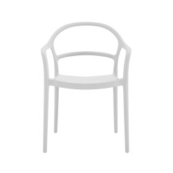 Silla Rebecca Mobili Kersie 81x57x51,5 Polipropileno Blanco Moderno
