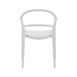 Silla Rebecca Mobili Kersie 81x57x51,5 Polipropileno Blanco Moderno