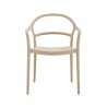 Chair Rebecca Mobili Grewia 81x57x51,5 Polypropylene Taupe Modern