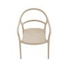 Chair Rebecca Mobili Grewia 81x57x51,5 Polypropylene Taupe Modern