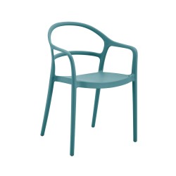 Chair Rebecca Mobili Aeonio 81x57x51,5 Polypropylene Petroleum blue Modern