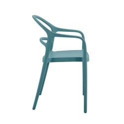 Chair Rebecca Mobili Aeonio 81x57x51,5 Polypropylene Petroleum blue Modern