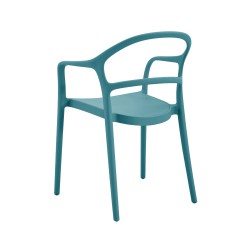 Chair Rebecca Mobili Aeonio 81x57x51,5 Polypropylene Petroleum blue Modern