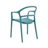 Chair Rebecca Mobili Aeonio 81x57x51,5 Polypropylene Petroleum blue Modern