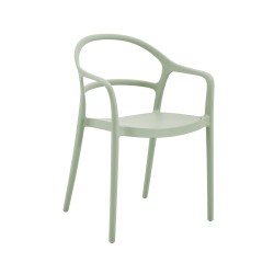 Cadeira Rebecca Mobili Harif 81x57x51,5 Polipropileno Verde Claro Moderno