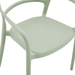 Chair Rebecca Mobili Harif 81x57x51,5 Polypropylene Light Green Modern