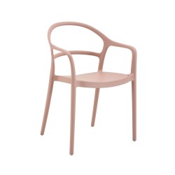 Chair Rebecca Mobili Dahyl 81x57x51,5 Polypropylene Pink Modern