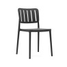 Chair Rebecca Mobili Athel 82x42x53 Polypropylene Black Modern