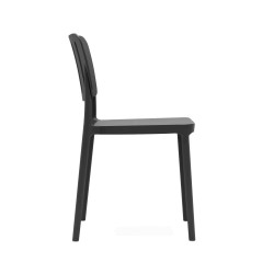 Chair Rebecca Mobili Athel 82x42x53 Polypropylene Black Modern