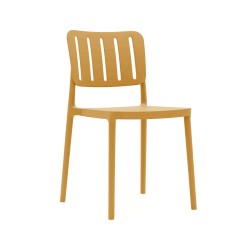 Chair Rebecca Mobili Calatea 82x42x53 Polypropylene Mustard Yellow Modern