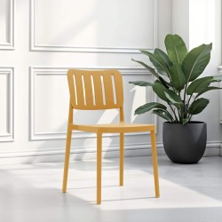 Chair Rebecca Mobili Calatea 82x42x53 Polypropylene Mustard Yellow Modern