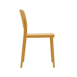 Chair Rebecca Mobili Calatea 82x42x53 Polypropylene Mustard Yellow Modern